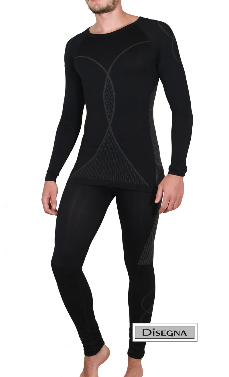 CMP Disegna Mens Stretch Thermal Set Black