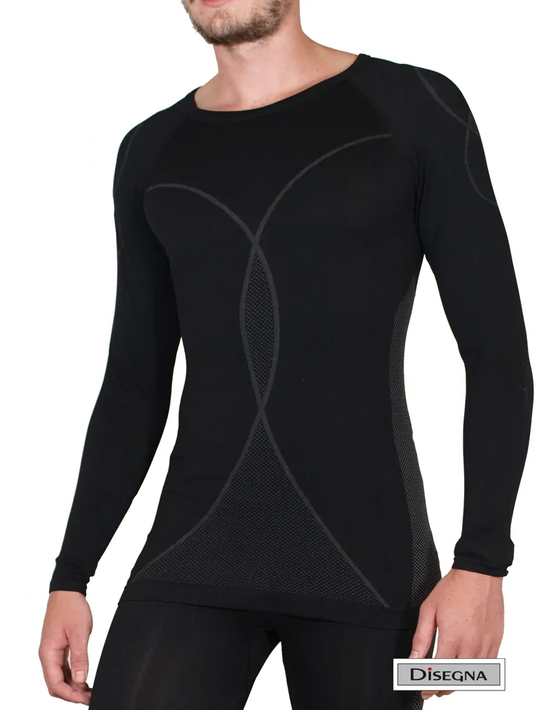 CMP Disegna Mens Stretch Thermal Set Black-1