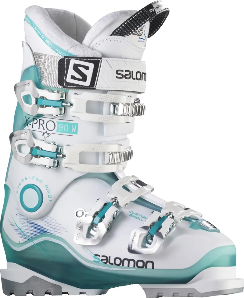 Salomon X Pro 90 Ladies Ski Boots Green/White
