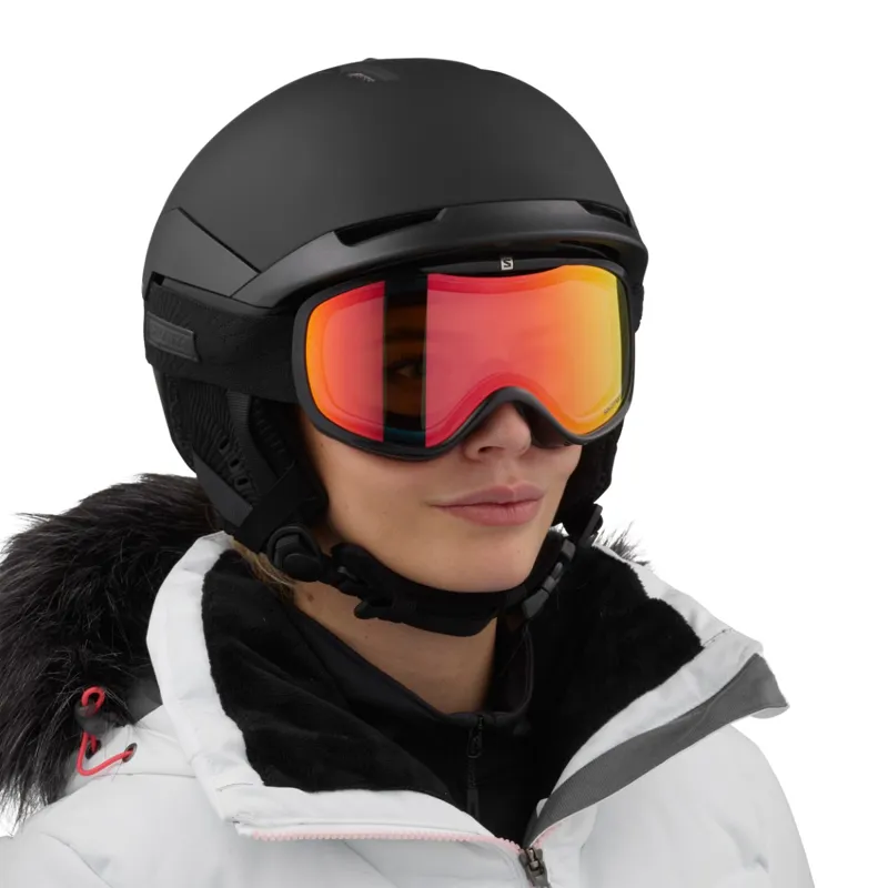 2021 Salomon Quest W Ladies Ski Helmet Blackray-1