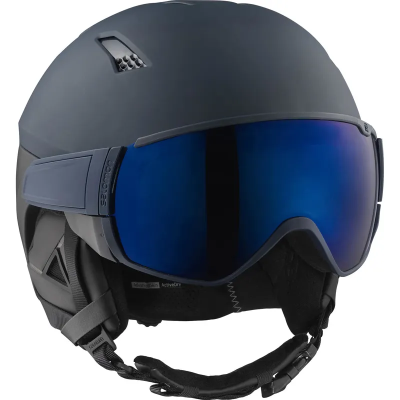Salomon Driver Visor Mens Ski Helmet 2020 Blue / Moroccan Blue-2