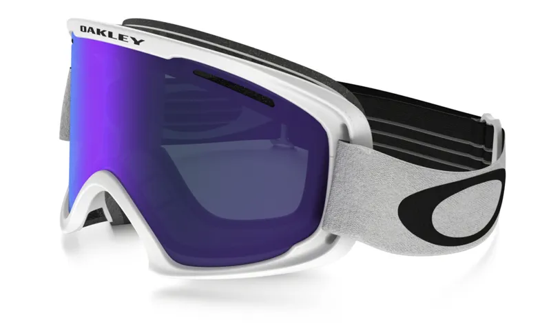 Oakley 02 XL Ski Goggles White/Violet Iridium Lens