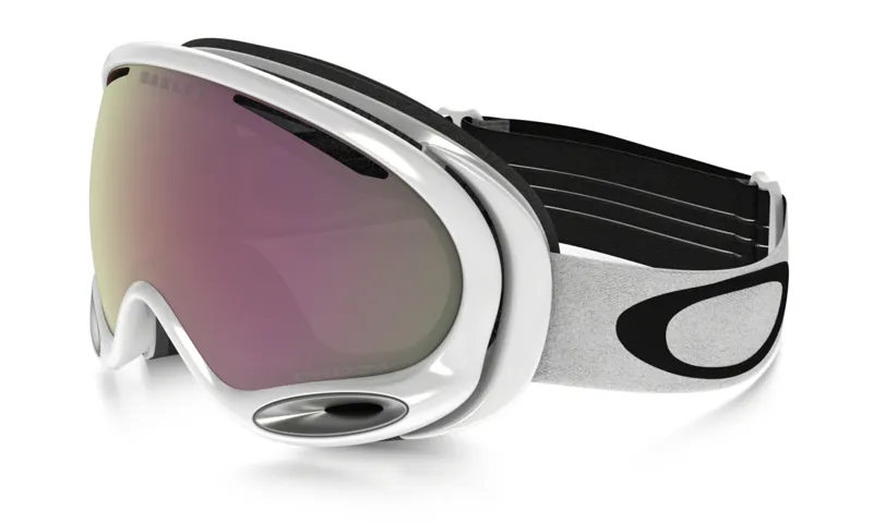 Oakley A Frame 2.0 Ski Goggles Polished White/Prizm HI Pink