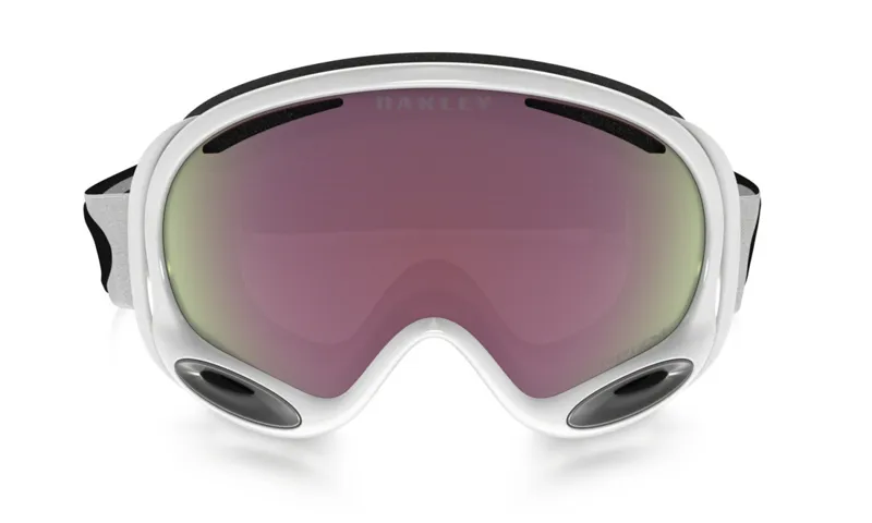 Oakley A Frame 2.0 Ski Goggles Polished White/Prizm HI Pink-1