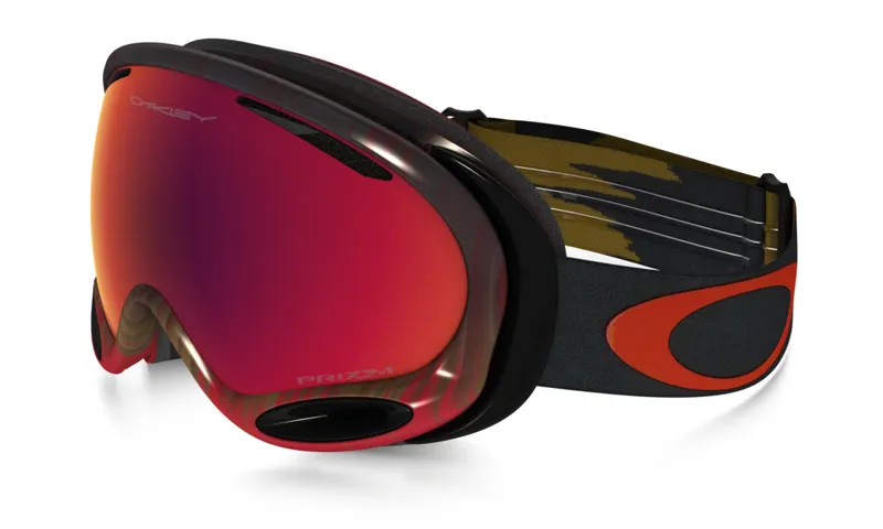 Oakley A Frame 2.0 Ski Goggles WetDry Fired Brick Prizm Torch