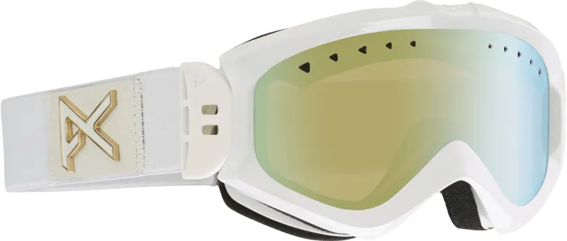 Anon Majestic Ladies Goggles White Emblem/Gold Chrome Lens