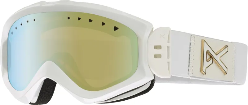 Anon Majestic Ladies Goggles White Emblem/Gold Chrome Lens-1