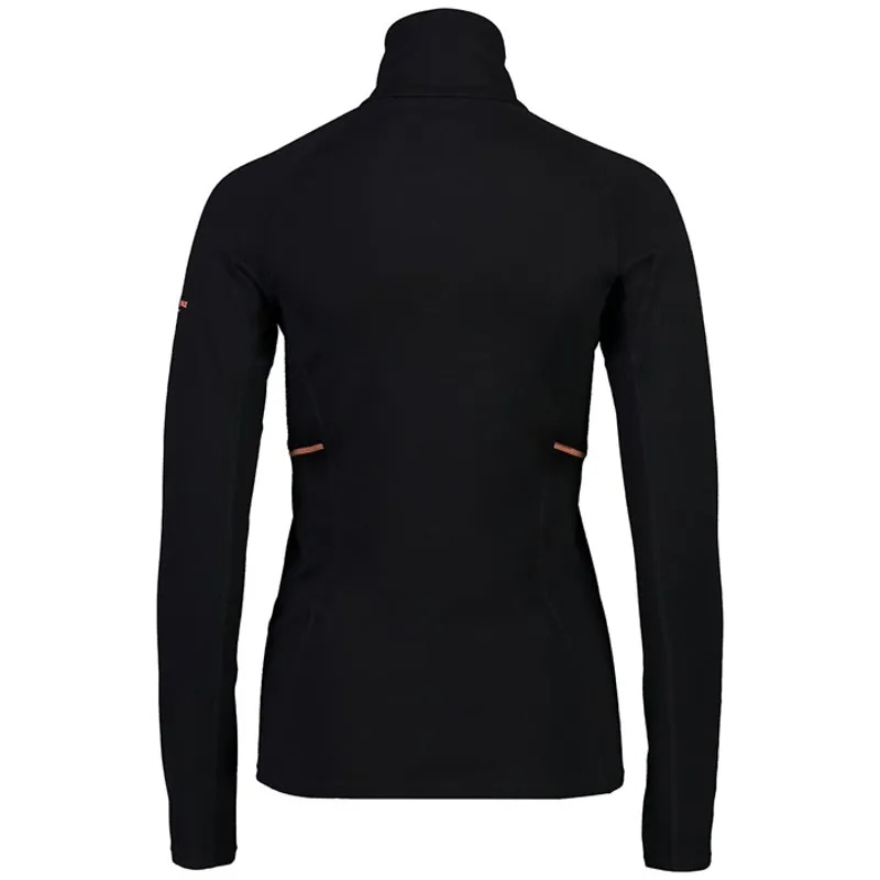 Mons Royale Olympus 3.0 Ladies 1/2 Zip Merino Thermal Top 2020 Black-1