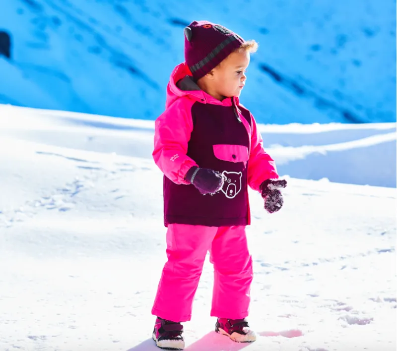 Color Kids Runderland Toddler Girls Insulated Ski Pants Candy Pink-2