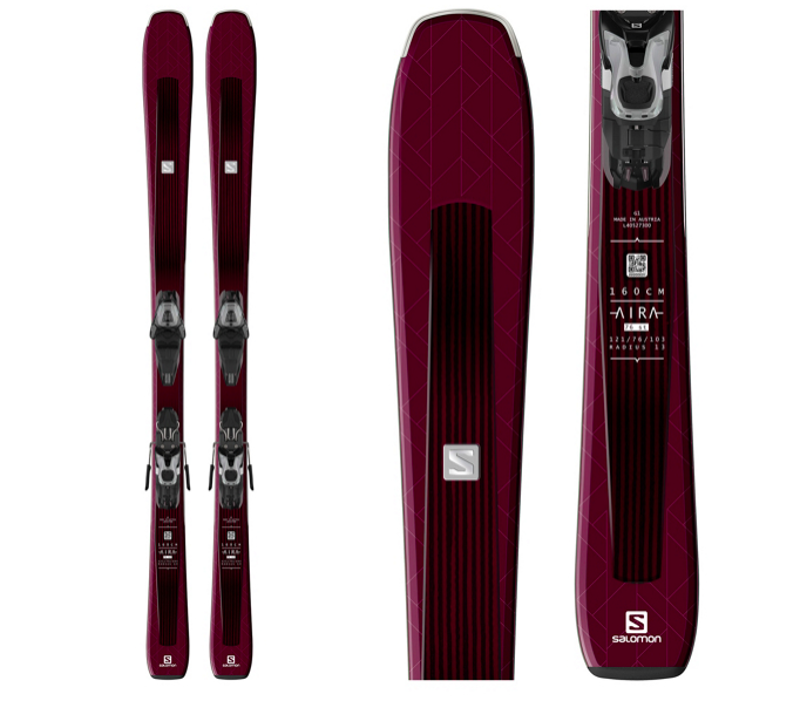 Salomon Aira 76 ST Ladies 2019 Piste Skis with Lithium 10 Bindings