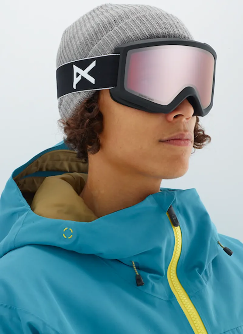 Anon Helix 2.0 Ski Goggles 2020 Black / Sonar Silver/ Amber lenses-3