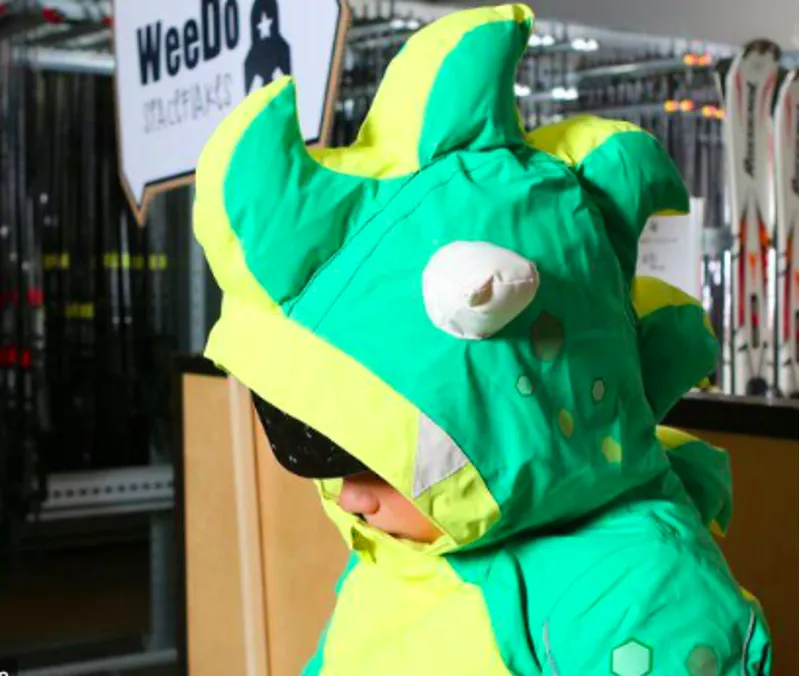 Weedo Junior Kids Monster Snow Suit 2020 Green-7