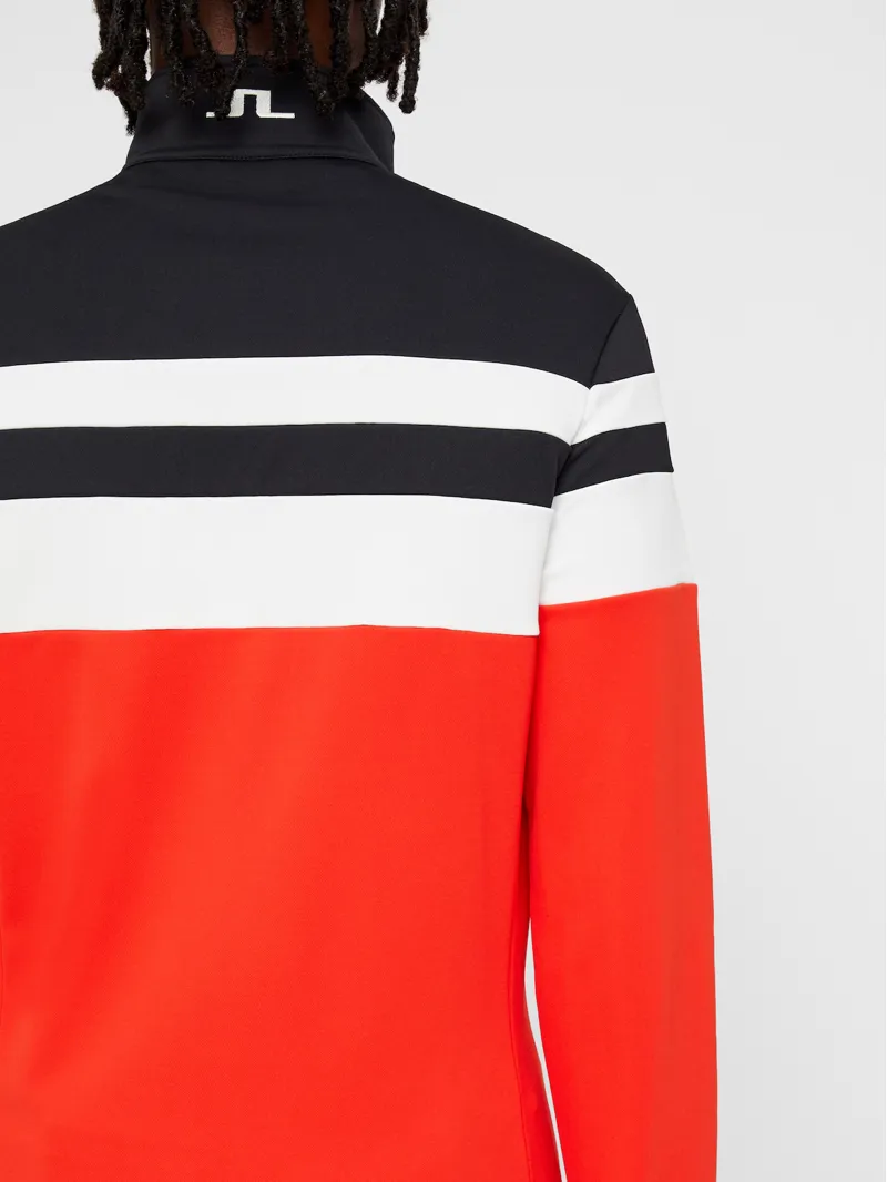 J.Lindeberg Moffit Mens Midlayer 2020 Red-2