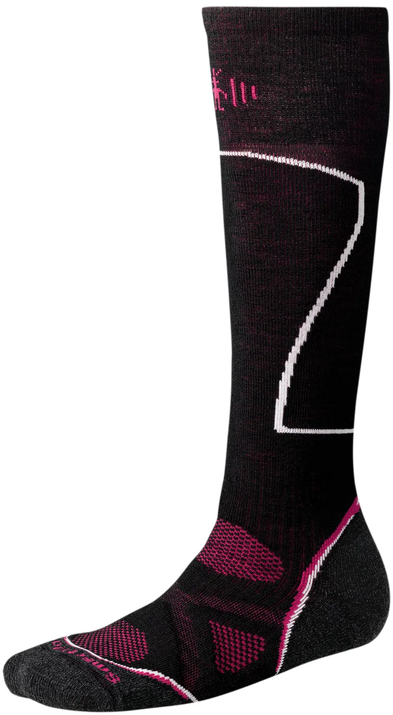 Smartwool PHD Medium Weight Merino Wool Ladies Ski Socks Black