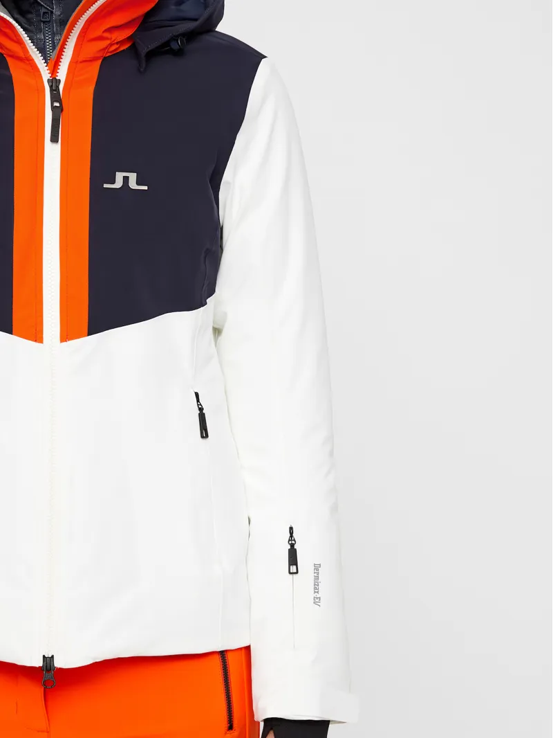 J.Lindeberg Gab Ladies Ski Jacket 2020 Orange/White-2