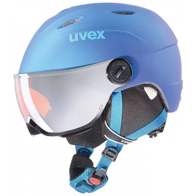 Uvex Junior Visor Pro Kids Ski Helmet 2019 Blue Met Mat