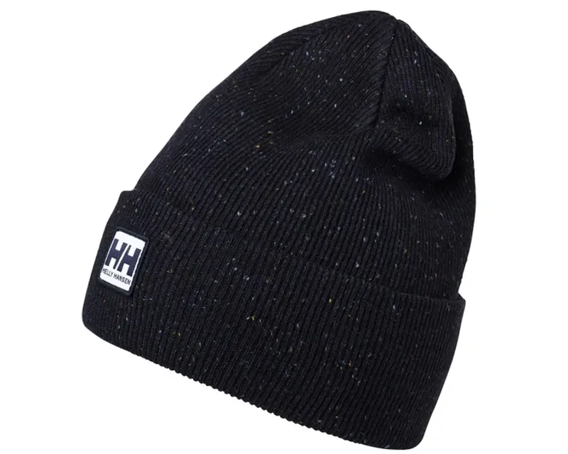 2026 Helly Hansen Urban Cuff beanie hat black speckle
