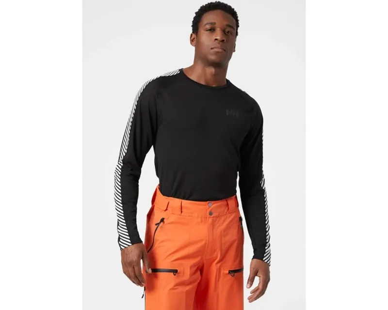 2025 Helly Hansen Lifa active stripe mens base layer black-2