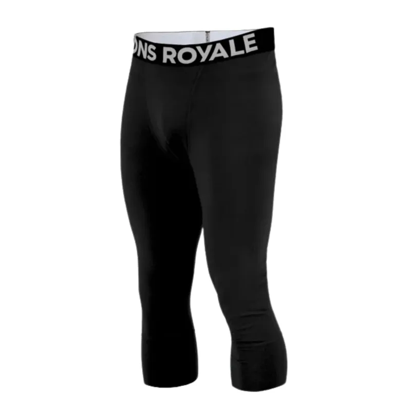 2025 Mons Royale Cascade 3/4 base layer pant black