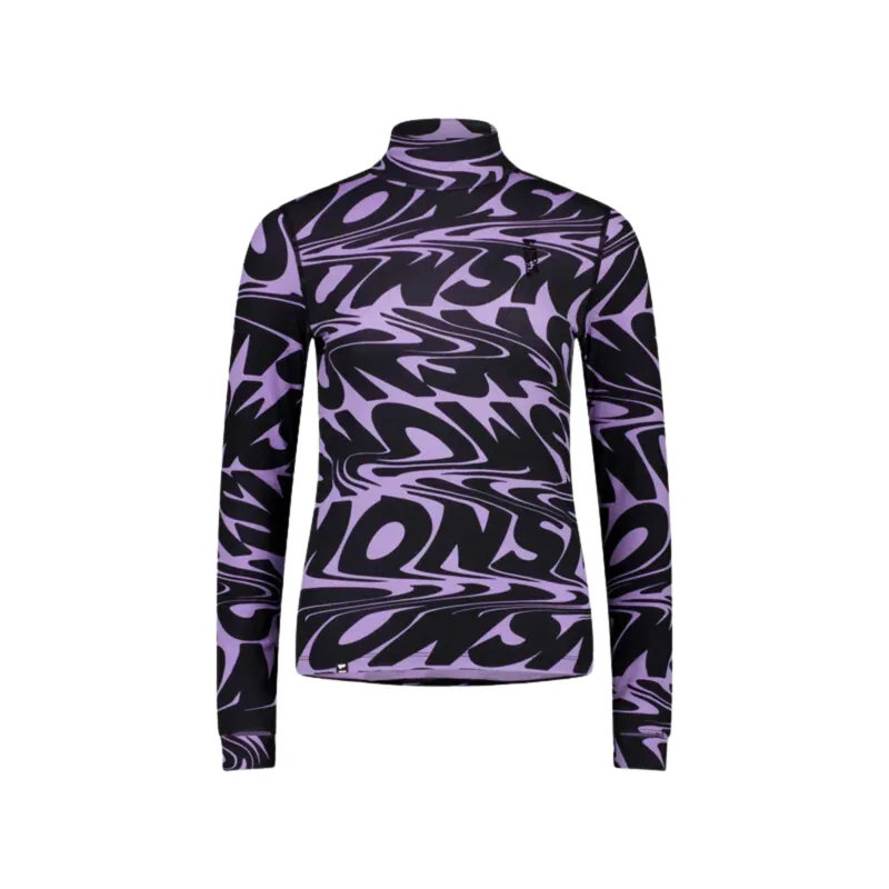 2025 Mons Royale Cascade women's mock neck base layer top lupin