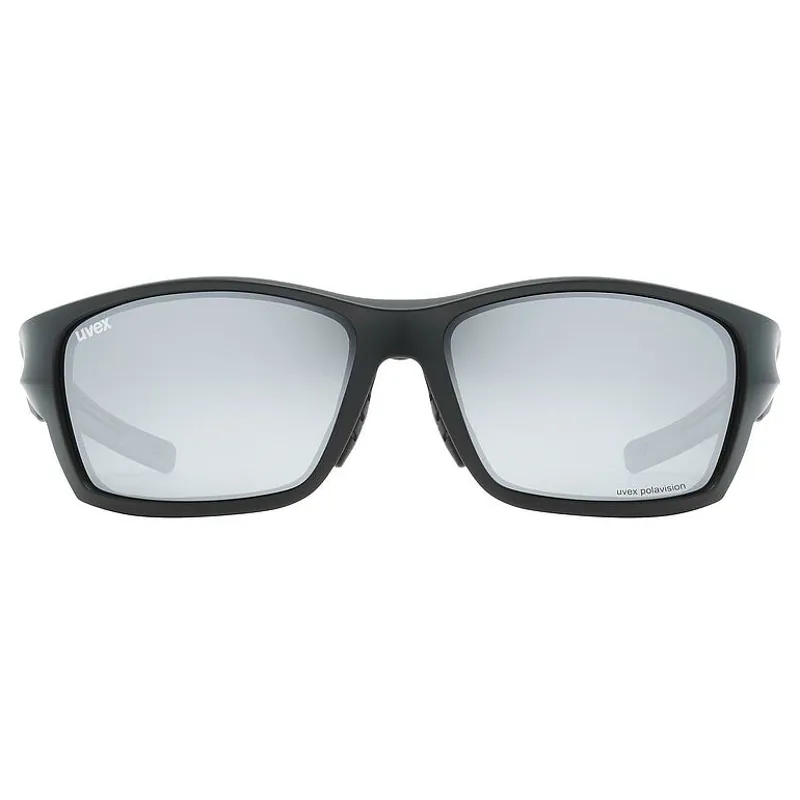 2026 Uvex 232 polarised sunglasses black/silver lens-1