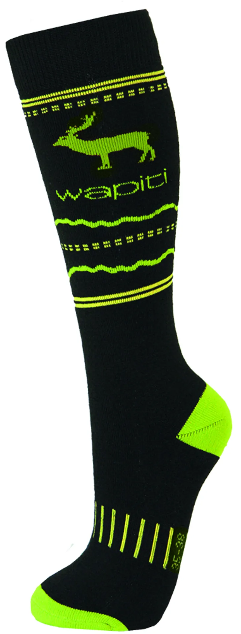 Wapiti WO4 Kids Elk Ski Sock Black