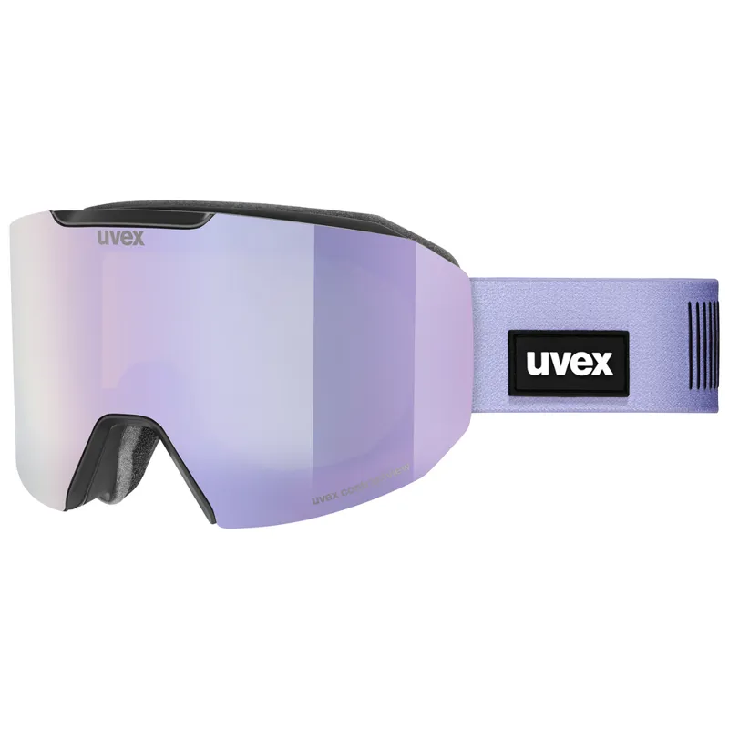 2025 Uvex Evidnt Attract small ski goggles black/lavender