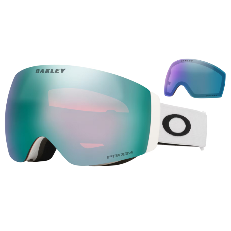 2026 Oakley Flight Deck Pro M White Prizm sapphire and iced