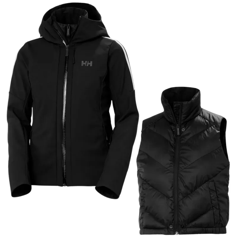 2025 Helly Hansen Avanti women's ski softshell jacket + gilet black