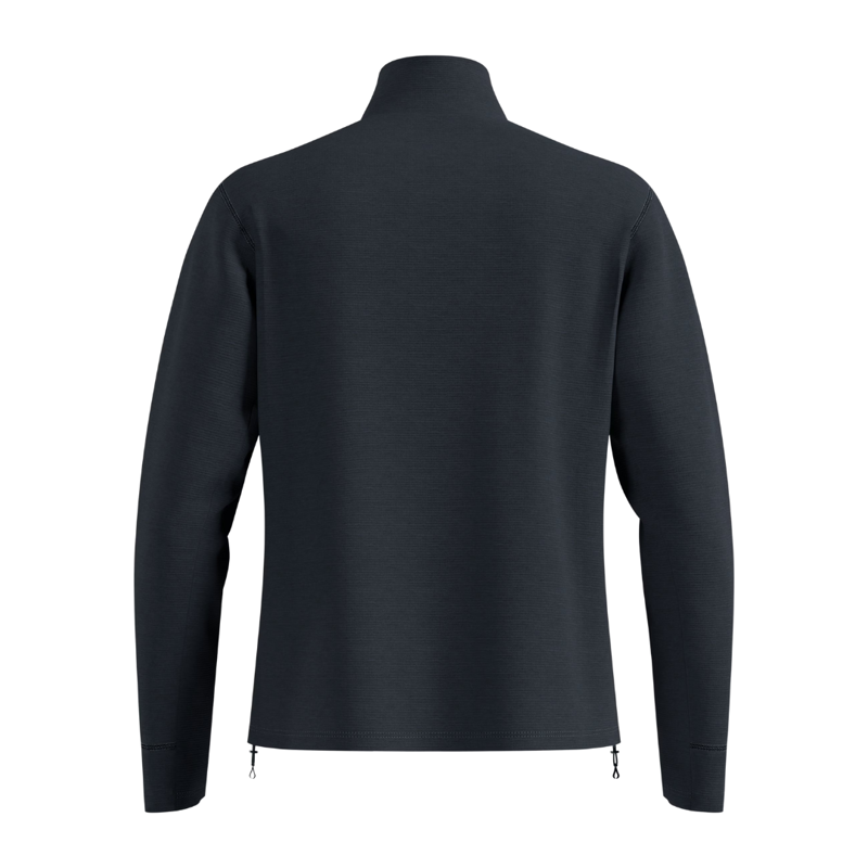 2026 Odlo Grid half zip men's midlayer black melange-1