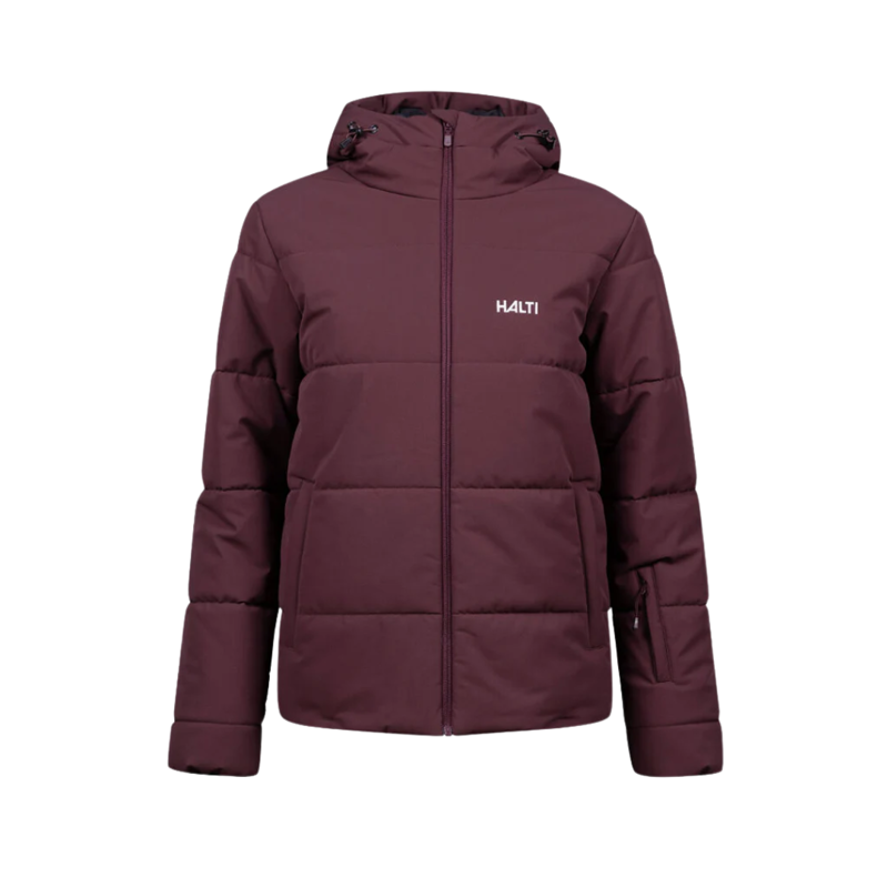 2026 Halti Ascale women's puffer ski jacket fudge maroon