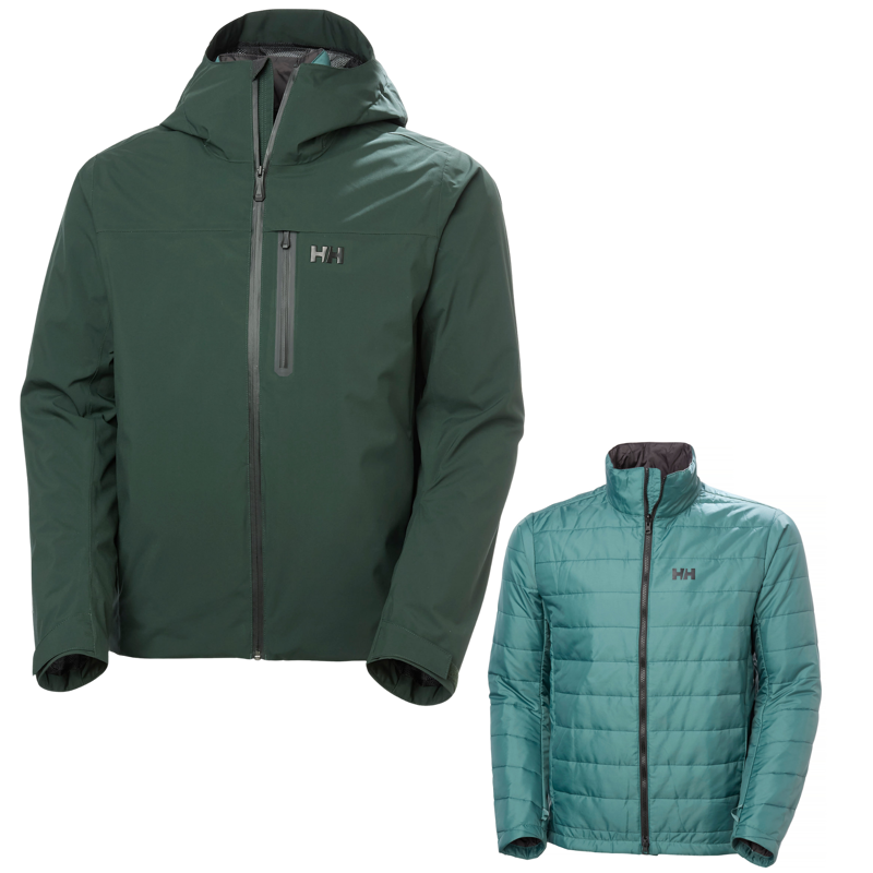 2027 Helly Hansen Swift 3in1 Mens Ski Jacket Jungle