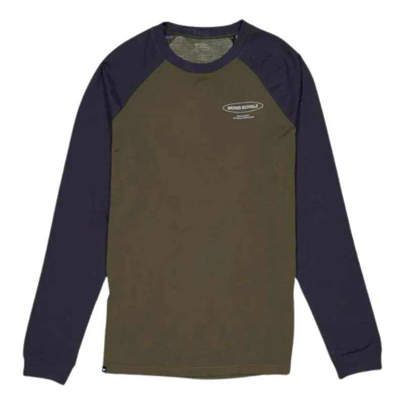 2025 Mons Royale Icon Raglan base layer top olive
