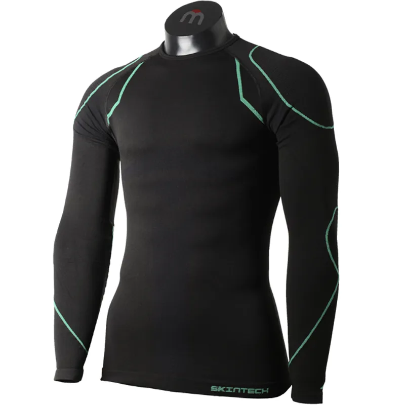 Mico 1842 Skintech Thermal Mens Top Black/Green
