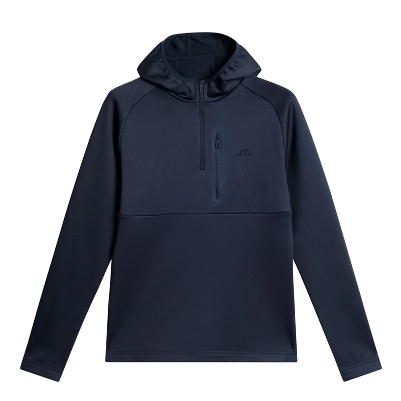 2026 J.Lindeberg Adam 1/4 zip men's hoody navy