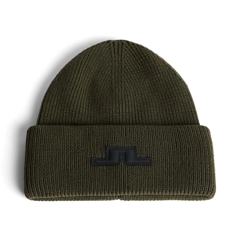 2026 J.Lindeberg Karlos beanie hat forest green