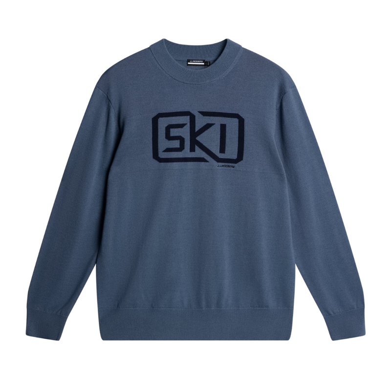 2026 J.Lindeberg William men's knitted sweater navy