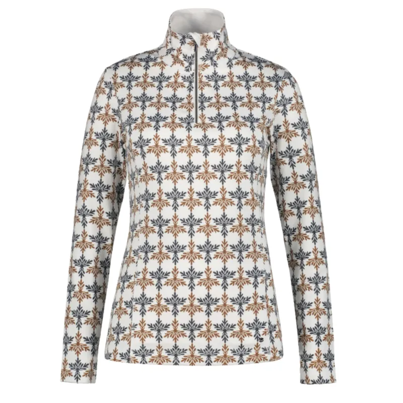 2025 Luhta Hamanki women's midlayer white/chocolate brown