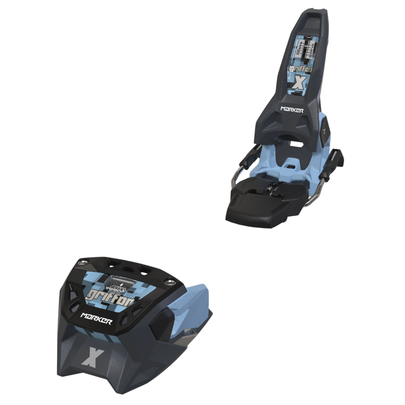 2027 Marker Griffon X 13 Ski Bindings Graphite Light Blue