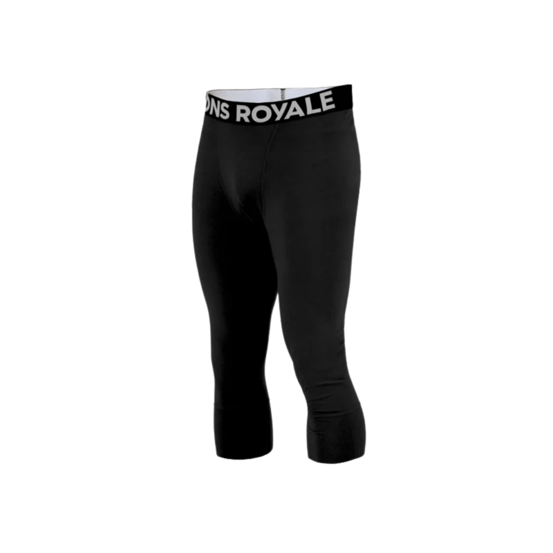 2027 Mons Royale Cascade Base Layer 3/4 Pants Black