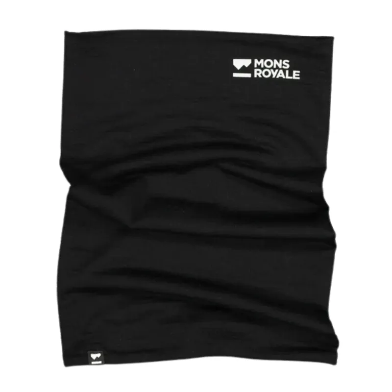 2026 Mons Royale Double Up merino neckwarmer black