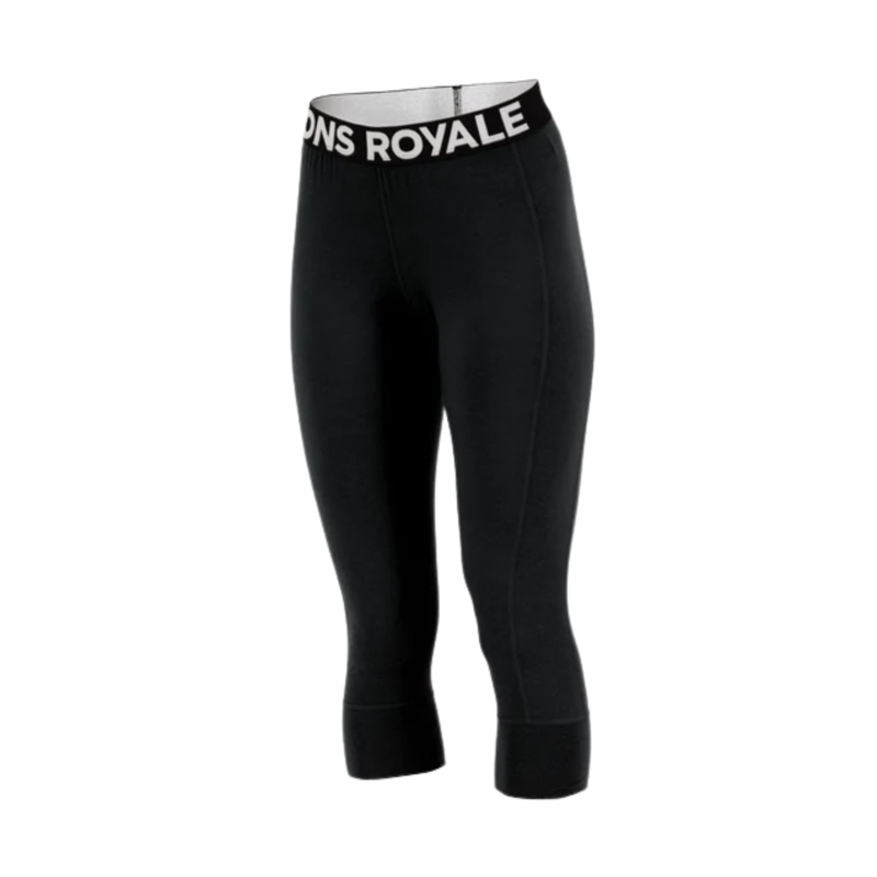 2026 Mons Royale Cascade women's base layer 3/4 pant black