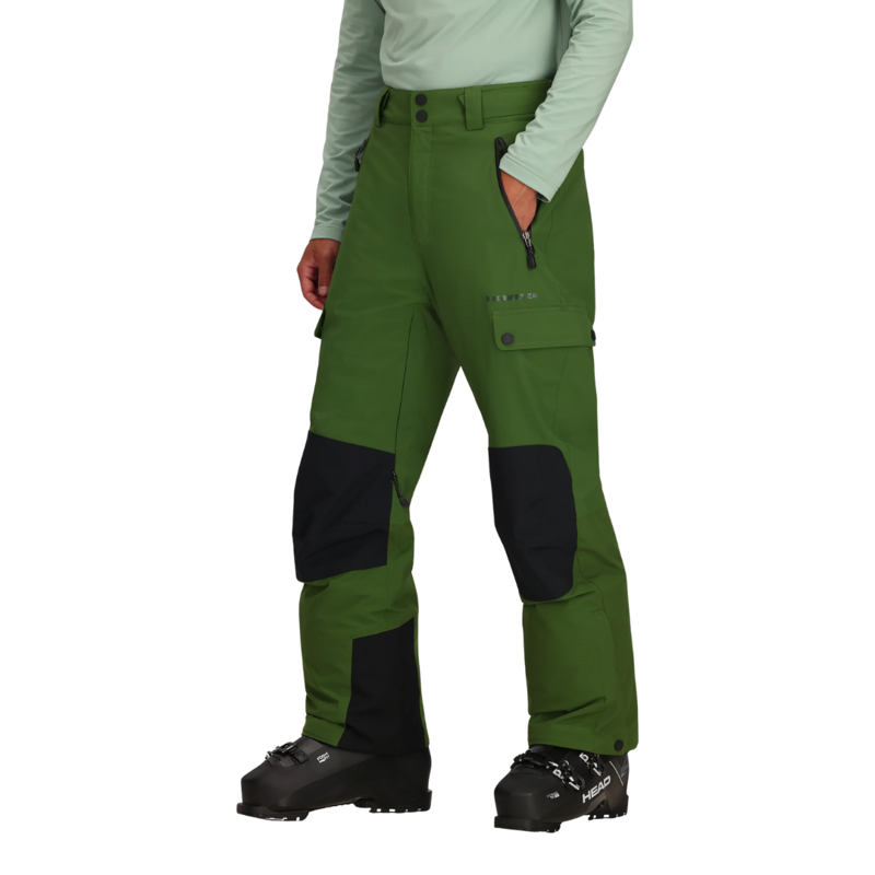 2026 Obermeyer A.M.F men's ski pants green cabin-1