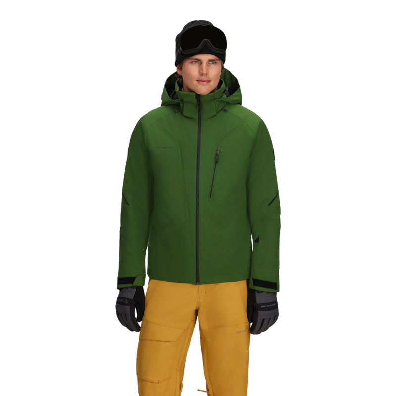 2026 Obermeyer Raze men's ski jacket green cabin-1