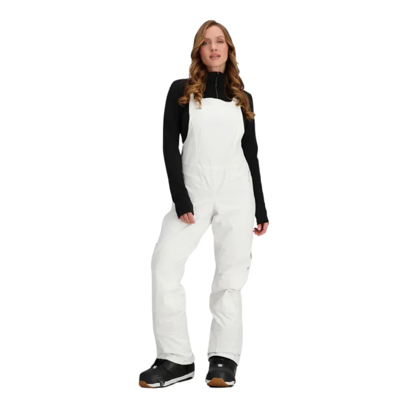 2025 Obermeyer Bliss women's bib ski pants white-1