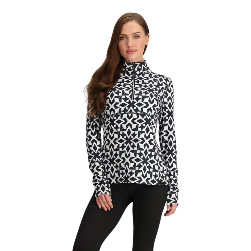 2025 Obermeyer Discover women's midlayer snow geo-1