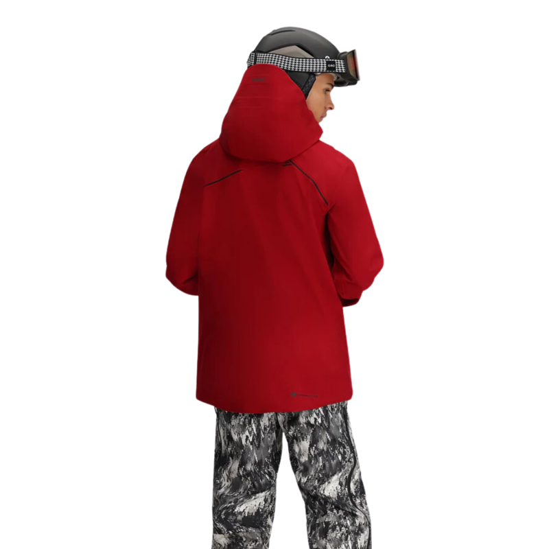 2025 Obermeyer Foraker Shell ski jacket rustic red-2