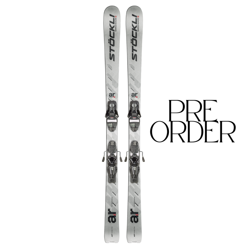 2027 Stockli Montero AR Pro skis + Strive 13D bindings