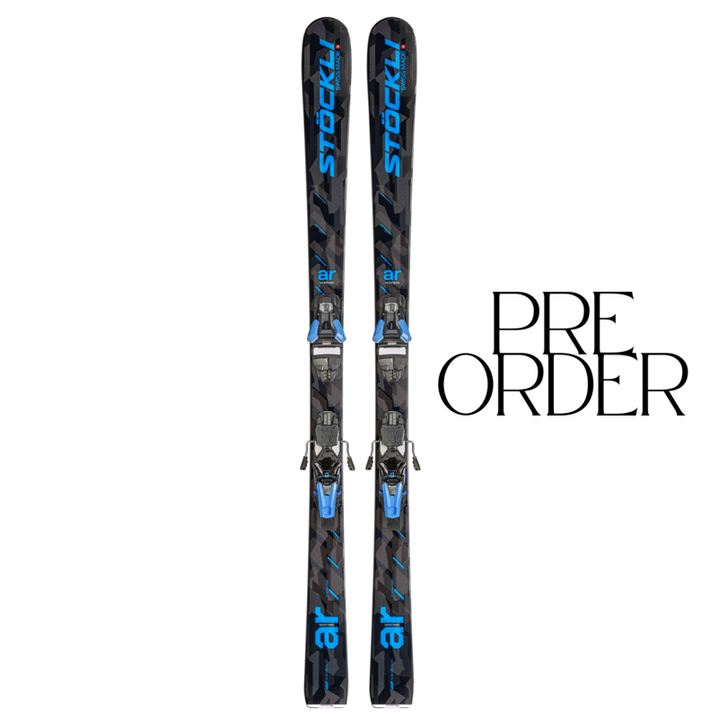 2027 Stockli Montero AR skis + Strive 13D bindings