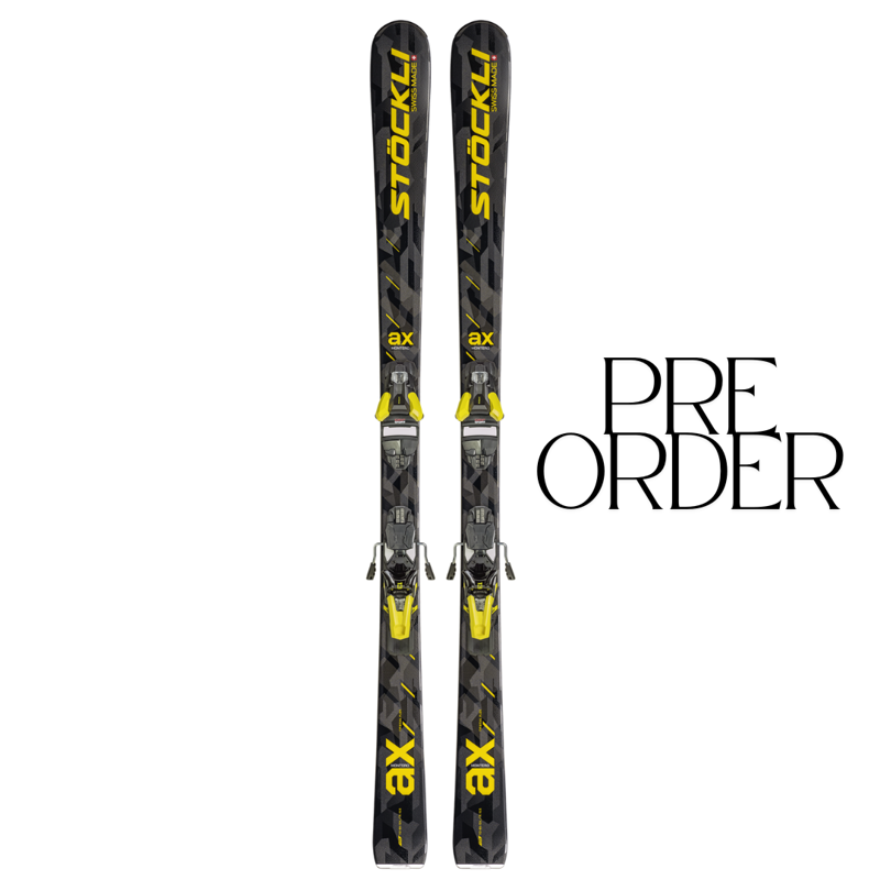 2027 Stockli Montero AX skis + Strive 13D bindings